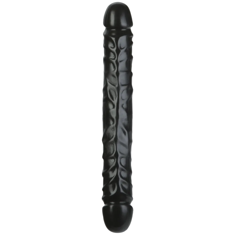 Jr. Veined Double Header - Dildo met Dubbele Einden - 12 / 30 cm