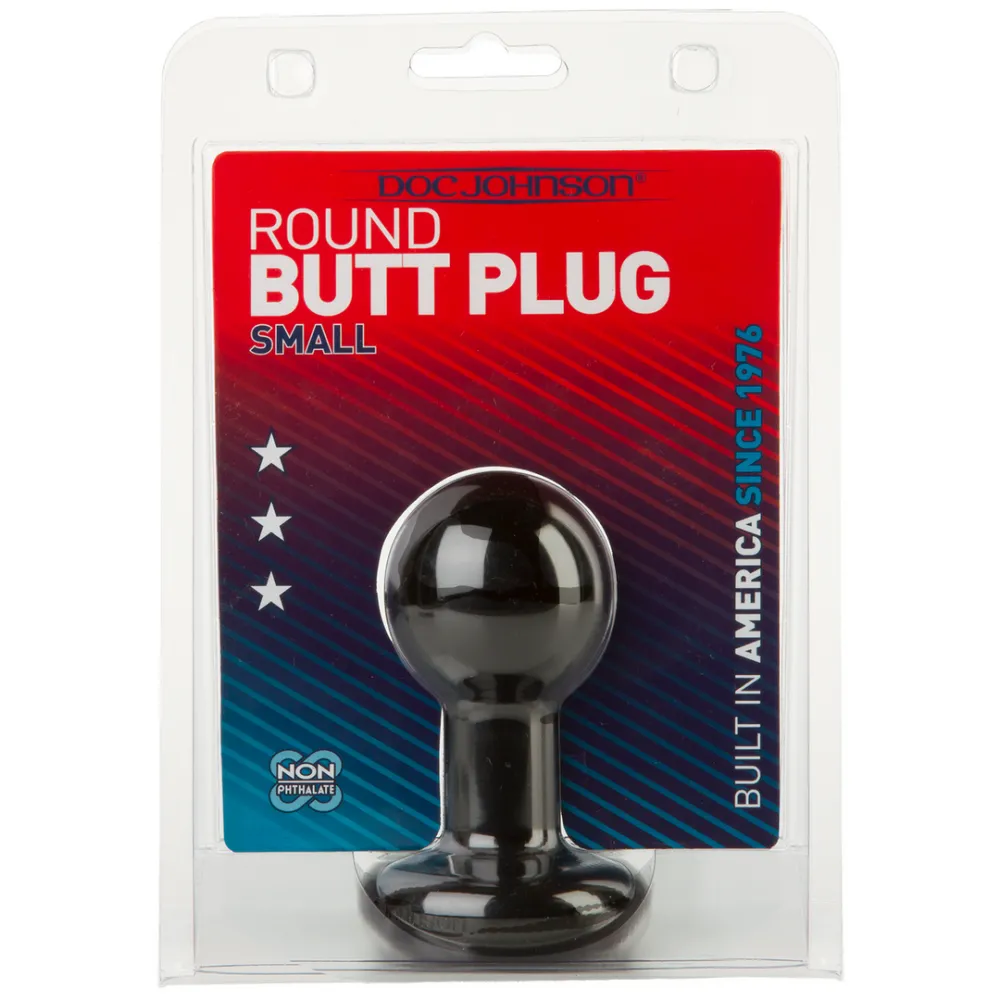 The Classic - Round Butt Plug - Small - Black