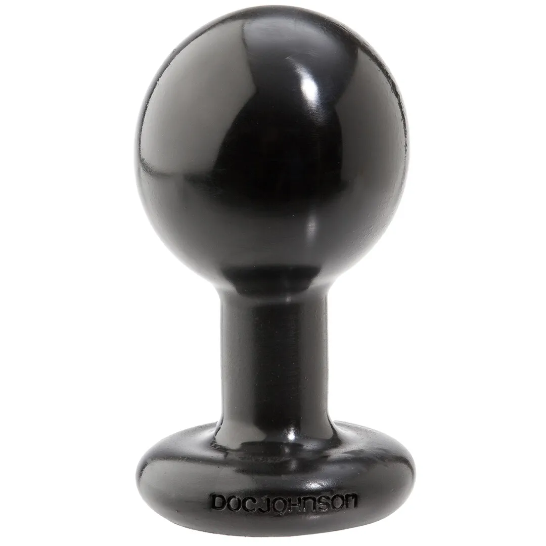 The Classic - Round Butt Plug - Medium - Black
