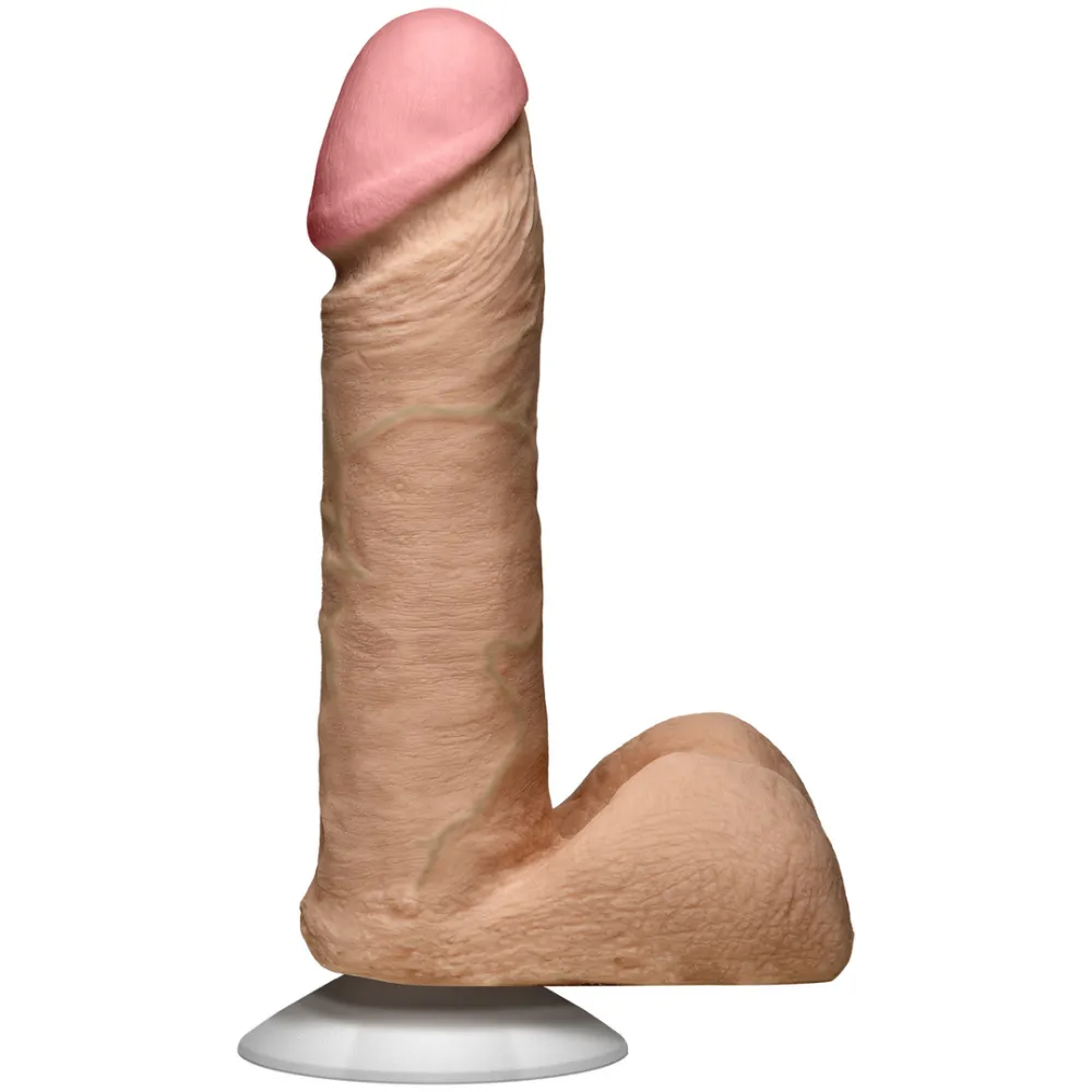 Realistic Cock met Ballen - Verwijderbare Vac-U-Lock Zuignap - ULTRASKYN - 6 / 16,5 cm - Vanille