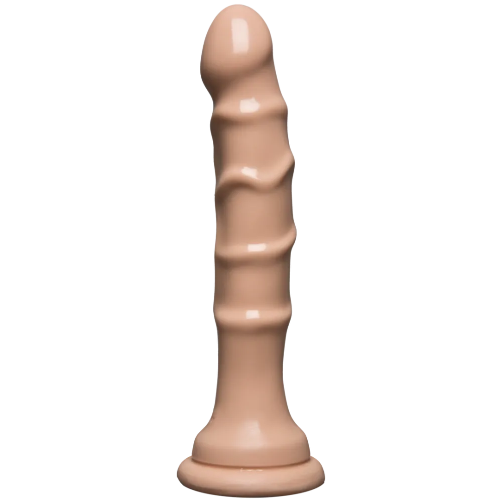 Slimline Dong met Zuignap - 5.5 / 13 cm - Vanille