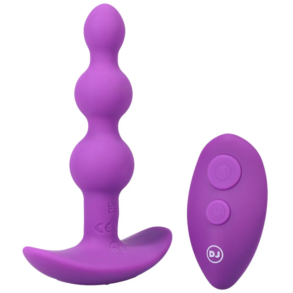 Beaded Vibe - Siliconen Anale Plug met Afstandsbediening