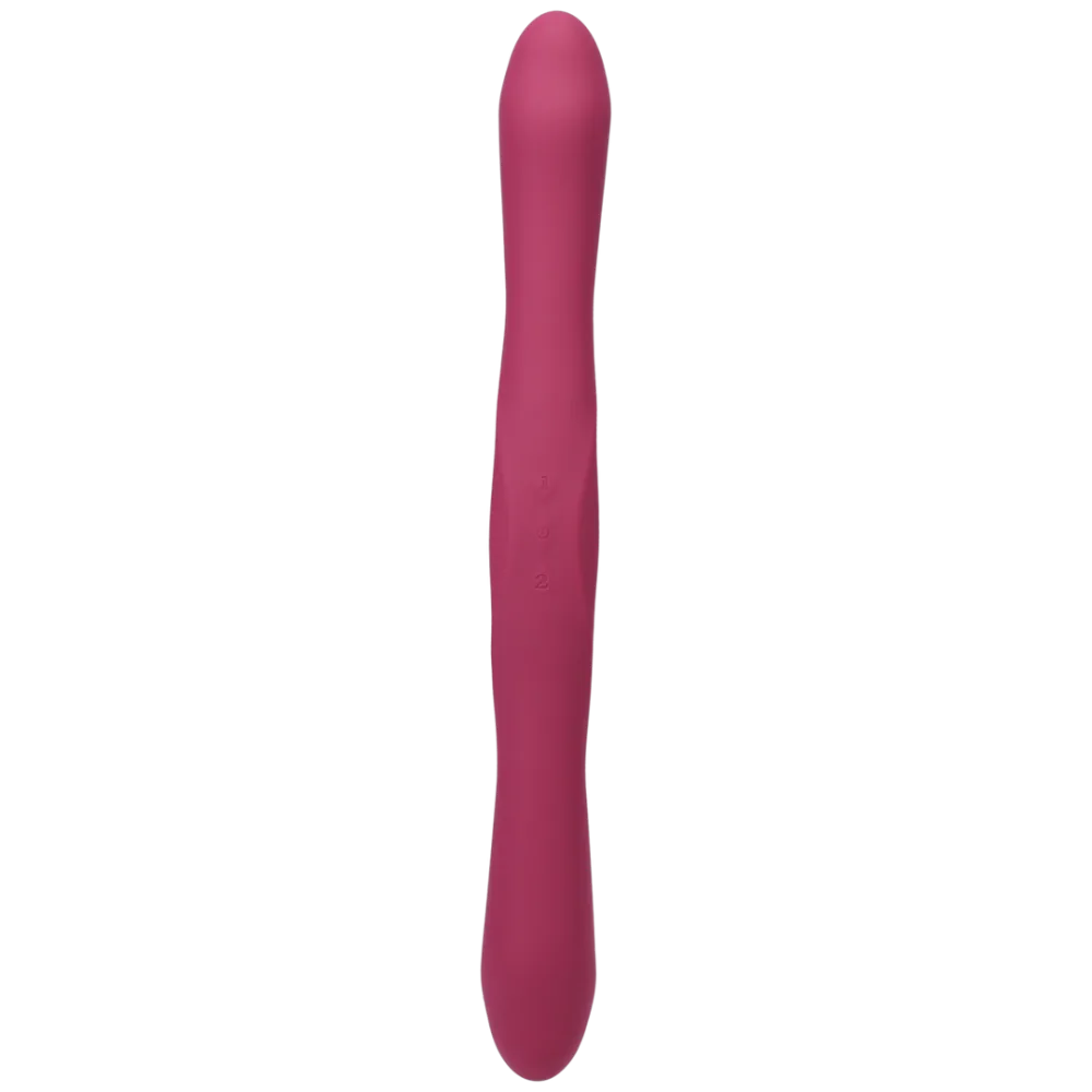 Duet - Dubbel Eind Vibrator met Draadloze Afstandsbediening - Berry