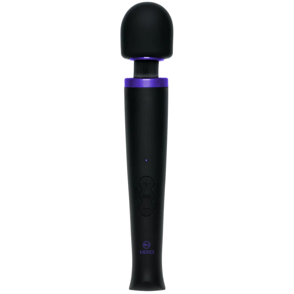 Oplaadbare Power Wand - Ultra-Krachtige Silicone Wand Massager - Zwart