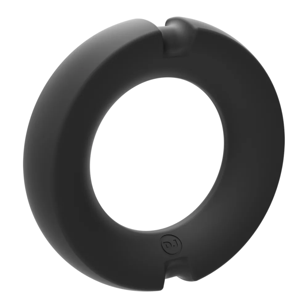 De Paradox - Silicone/Metal Cock Ring - 35mm - Zwart