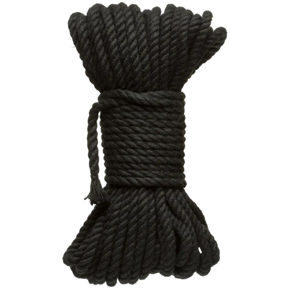 Bind en Tie - 6mm Jute Bondage Touw - 50 ft - Zwart