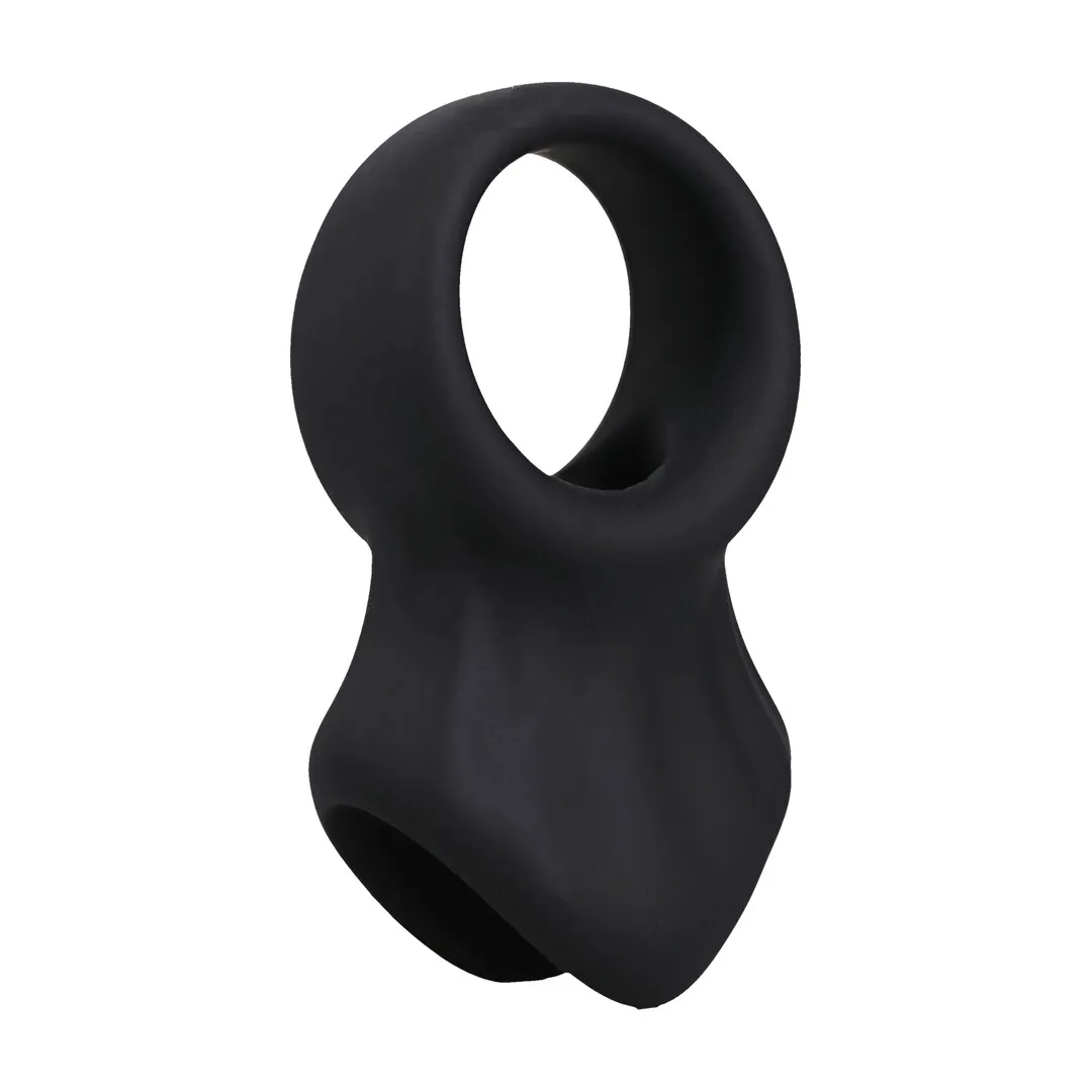 The Presenter - Silicone Cockring - Black