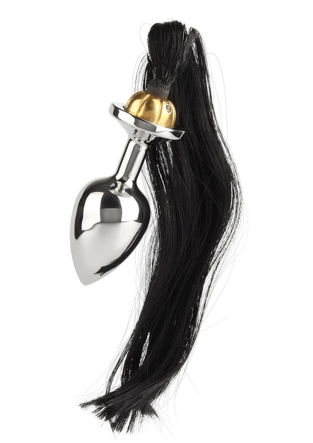 Black Hair Pony Tail Rosebud