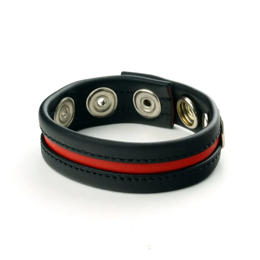 Cock Strap - Zwart/Rood