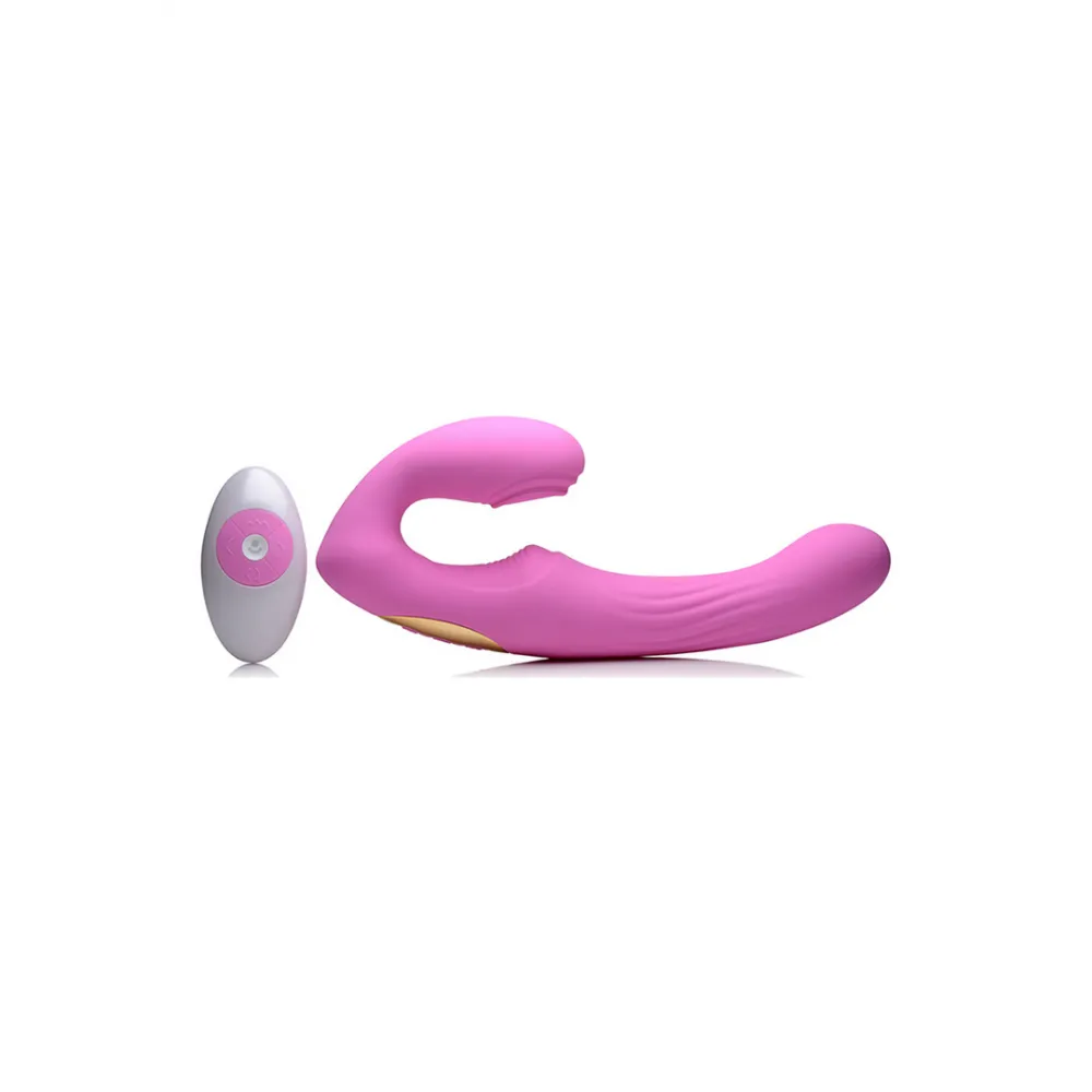 U-Pulse - Siliconen Pulsatie en Vibrerende Strapless Strap-On