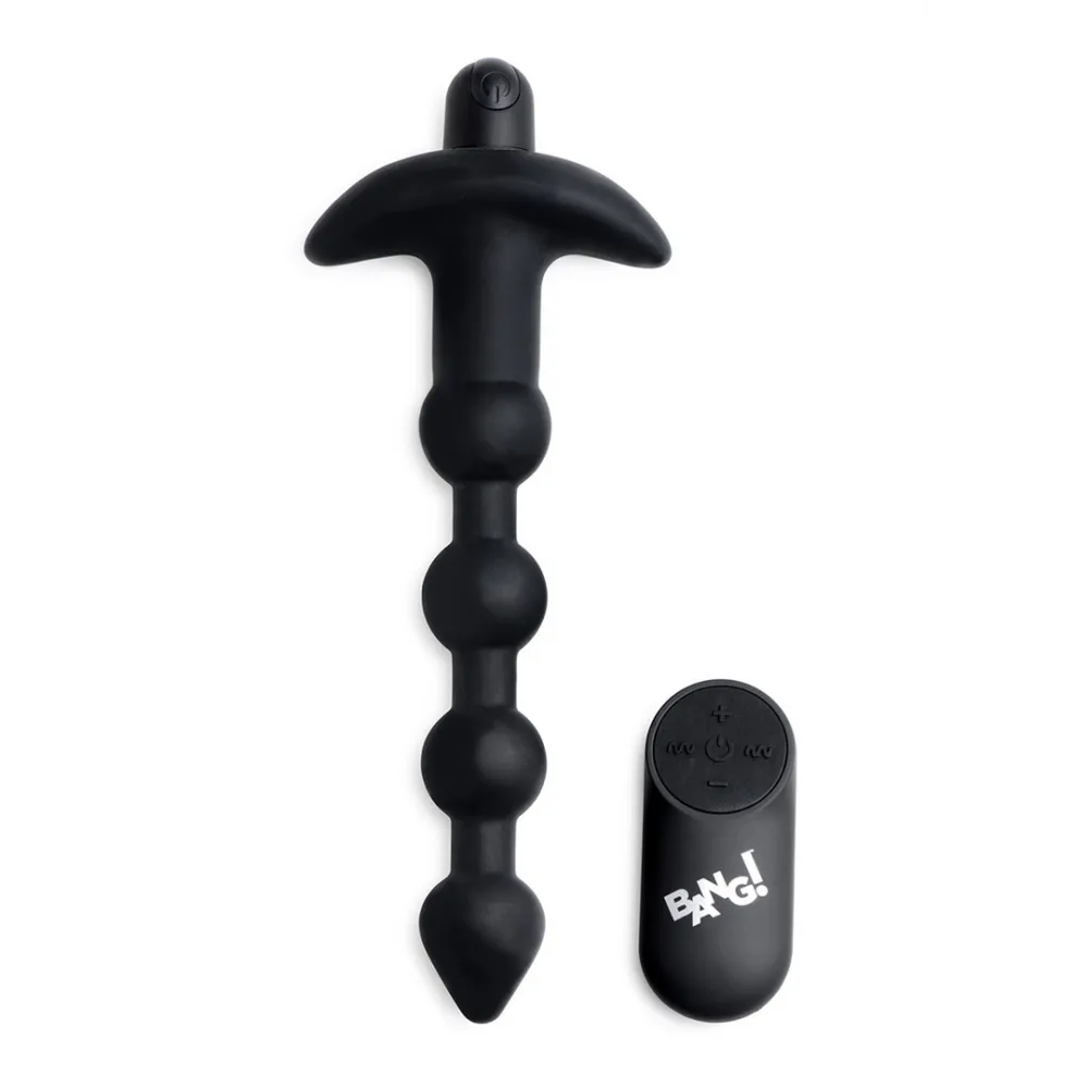 Vibrerende Silicone Anale Ballen en Afstandsbediening