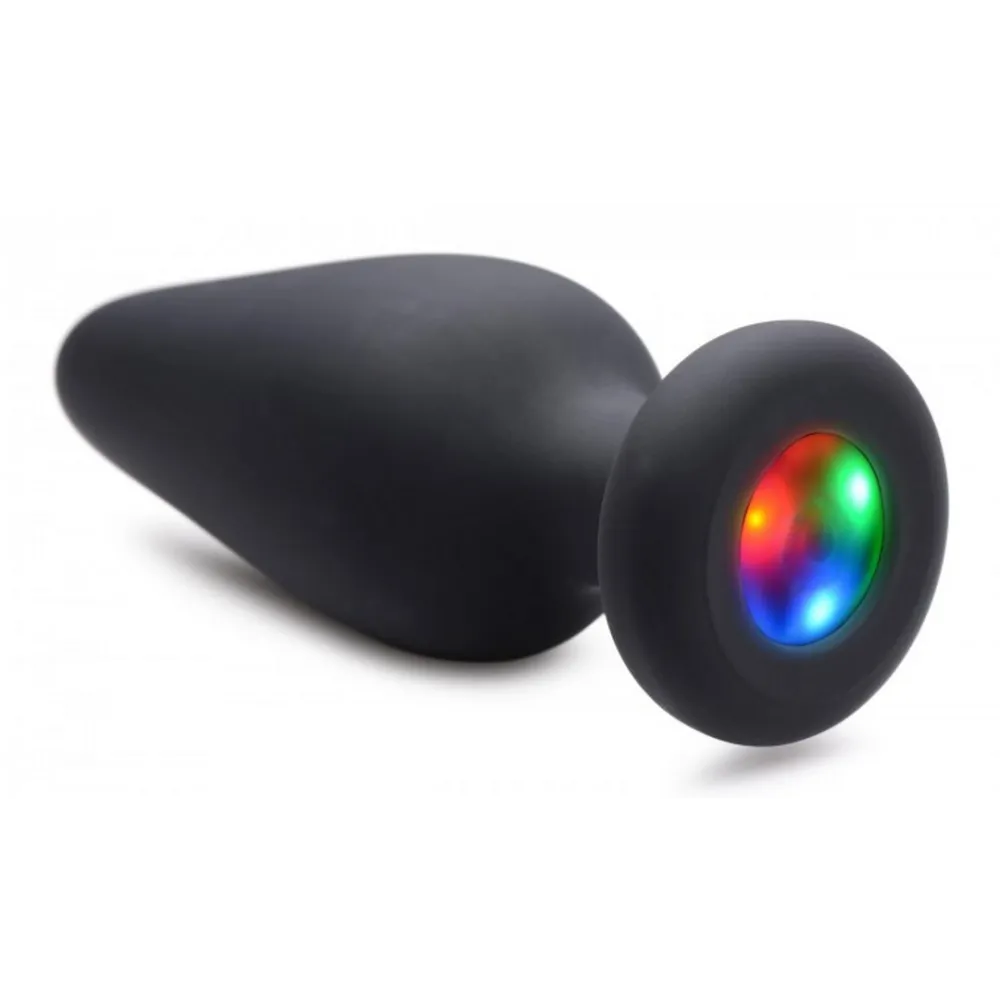 Lichtgevende - Siliconen Butt Plug - Groot