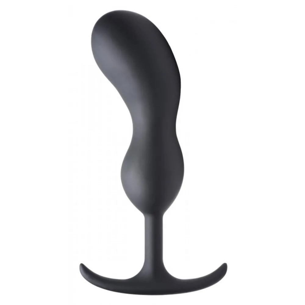 Premium Siliconen Geweighted Prostate Plug - Extra Groot