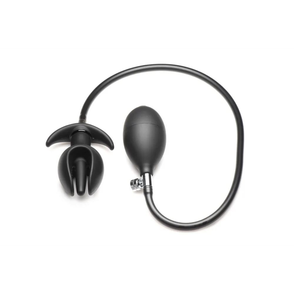 Bad Buoy Anchor - Opblaasbare Siliconen Anale Plug - Zwart