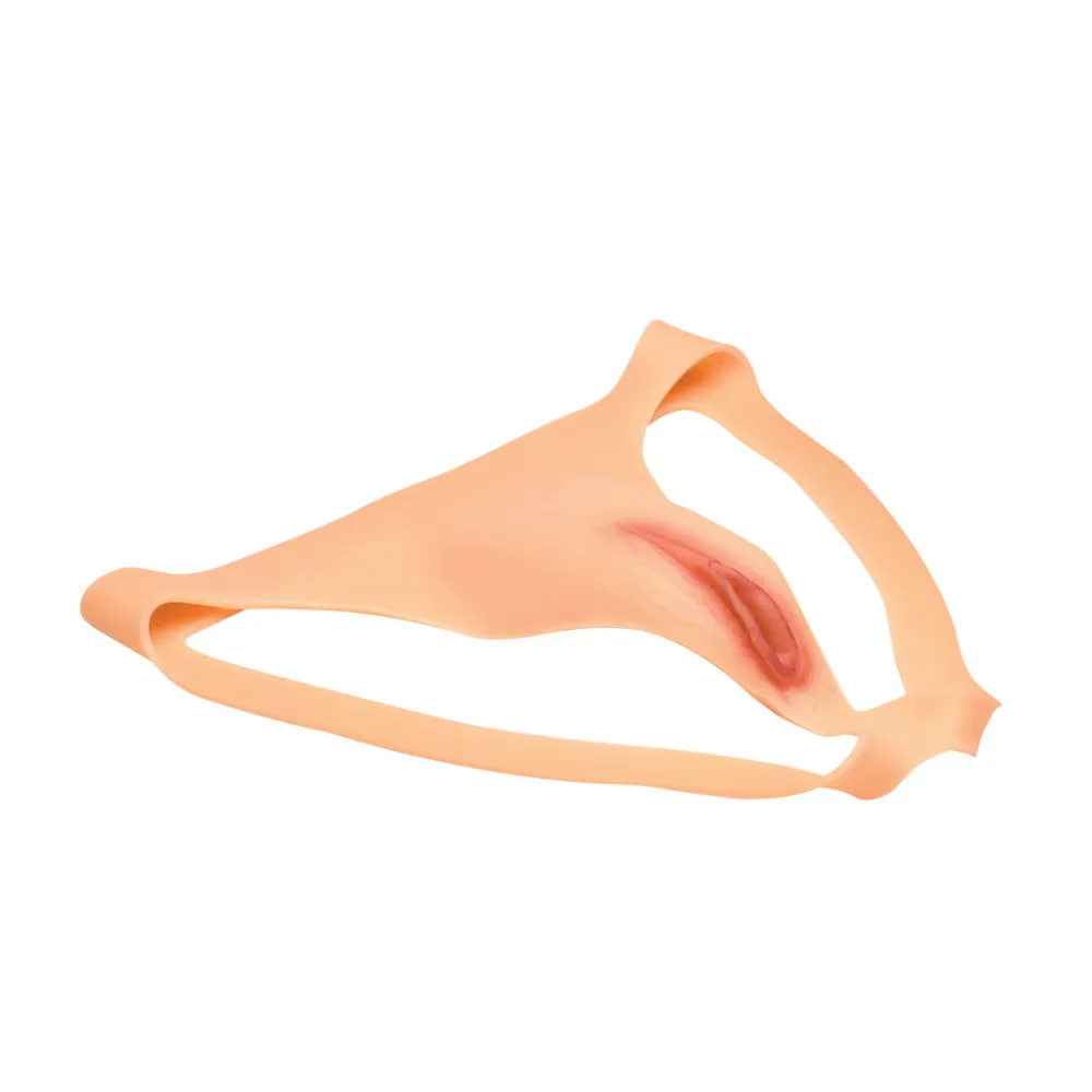 Pussy Strap - Siliconen Vagina Jockstrap