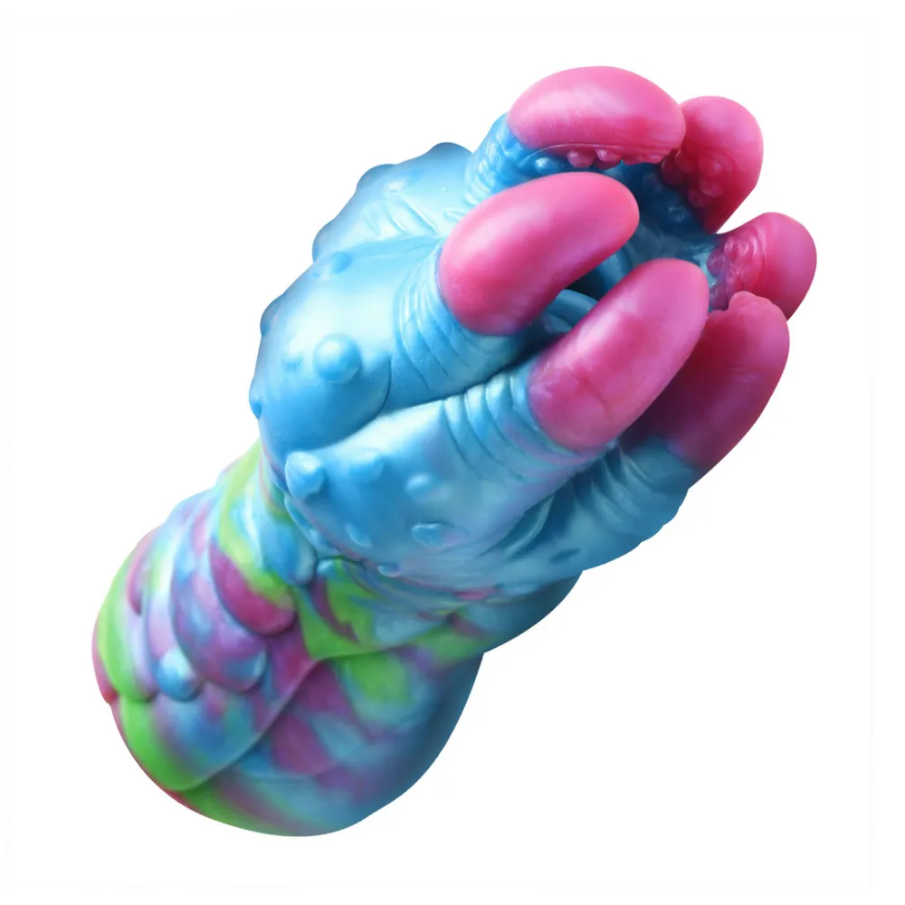 Asstra - Siliconen Achterste Stroker - Blauw/Paarse