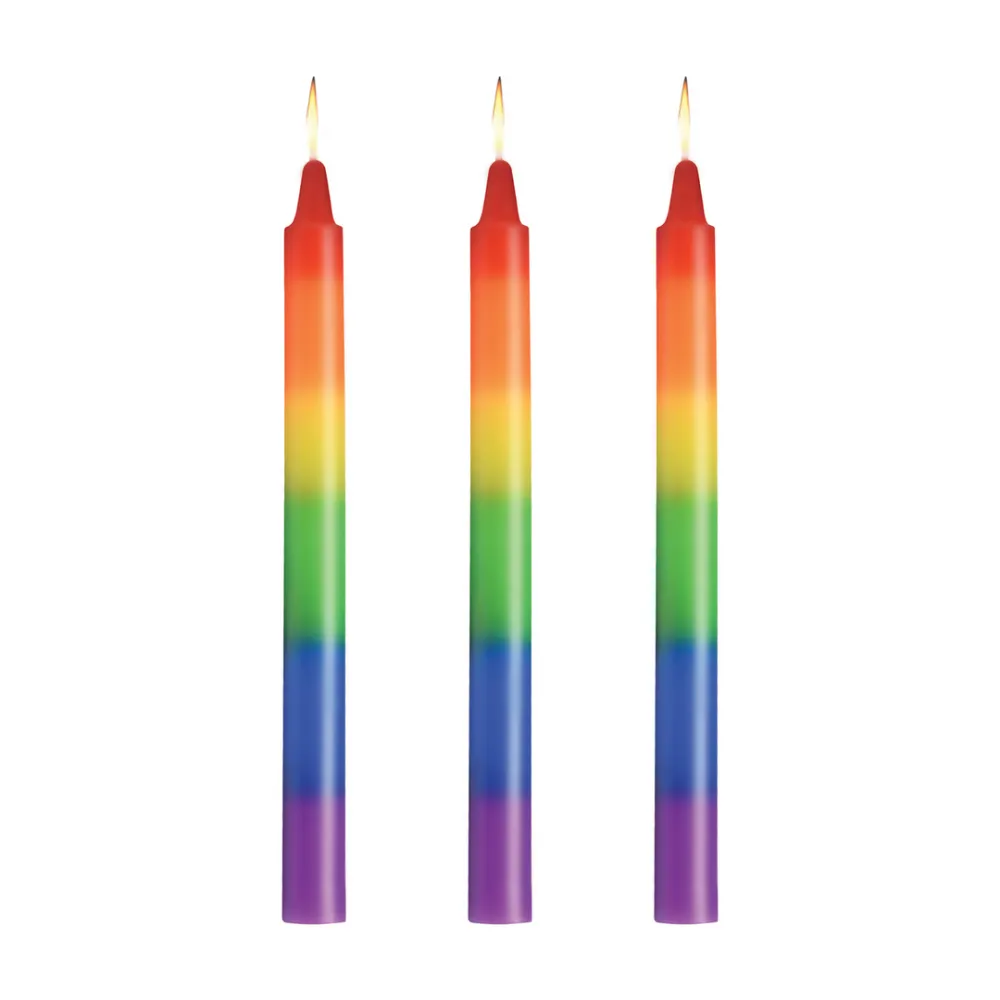 Pride Candles - Druipkaarsenset van 3 - Regenboog