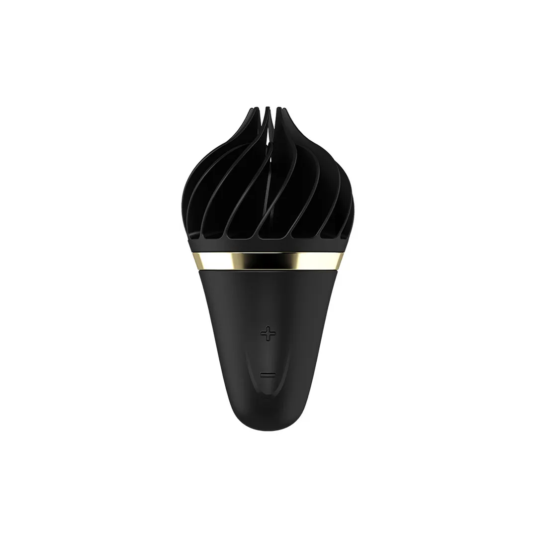 Sweet Treat - Stimulerende Tongue Spinnator - Zwart/Goud