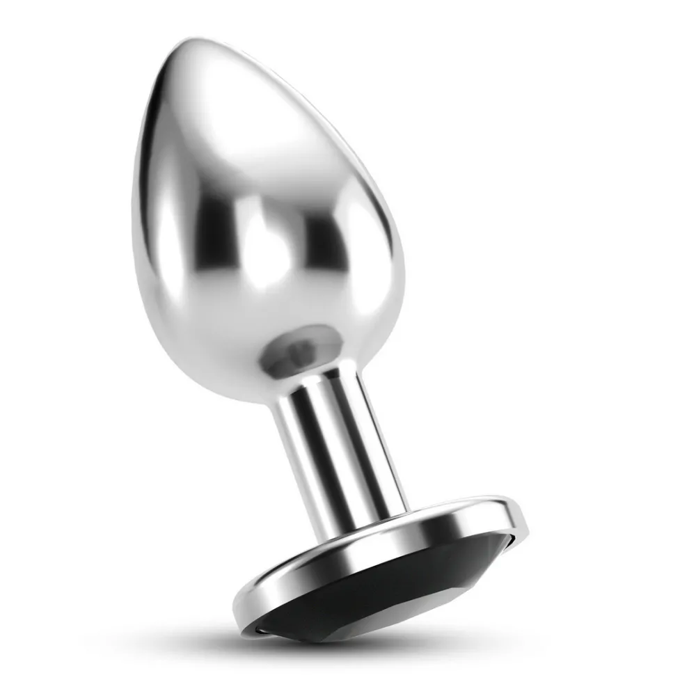 Bijou - Anale Sieraad Plug - Groot - Zwart