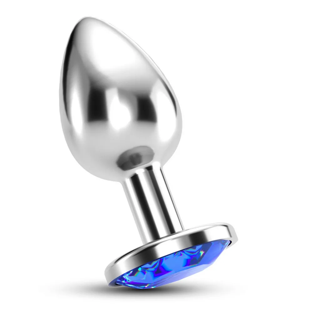 Bijou - Anale Sieraad Plug - Groot - Blauw