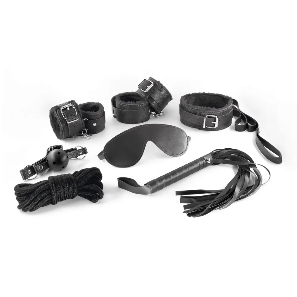 Dungeons and Maidens - 8-delige BDSM Kit - Zwart