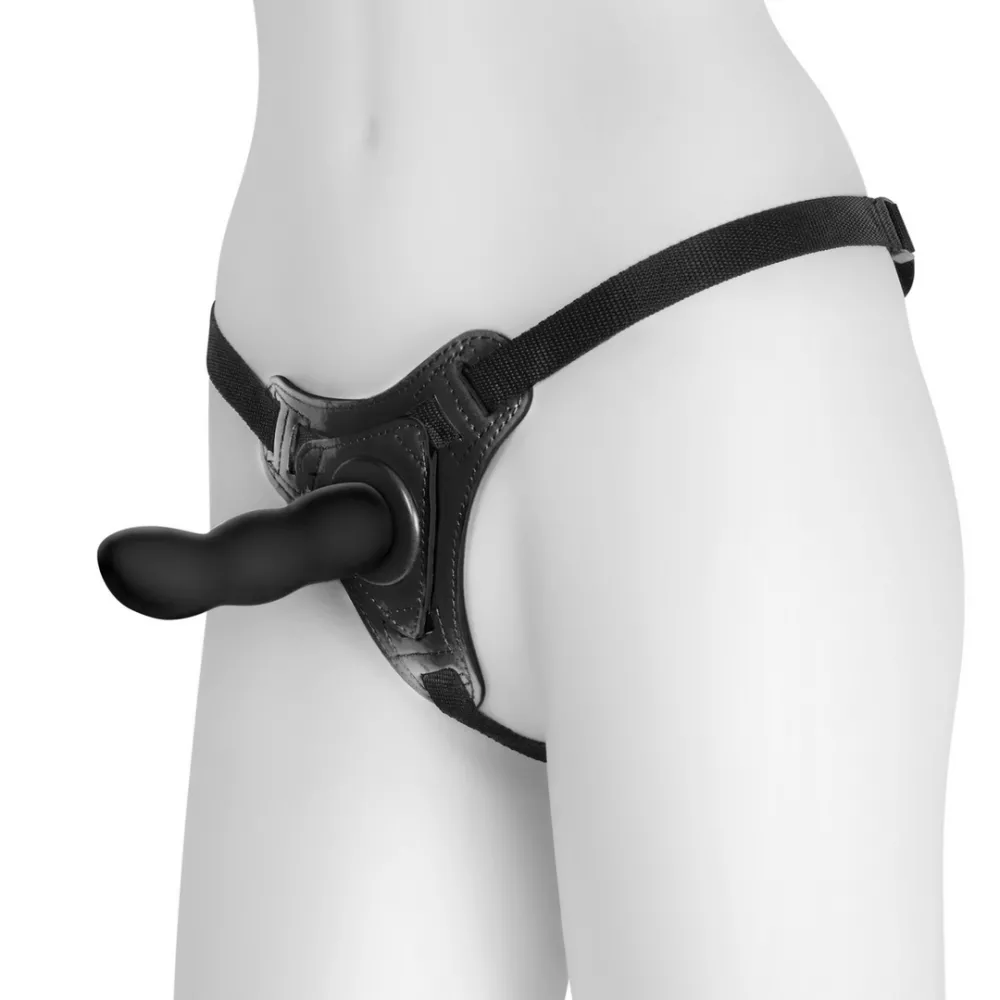 Snapper - Strap-on Harnas met Dildo - Zwart