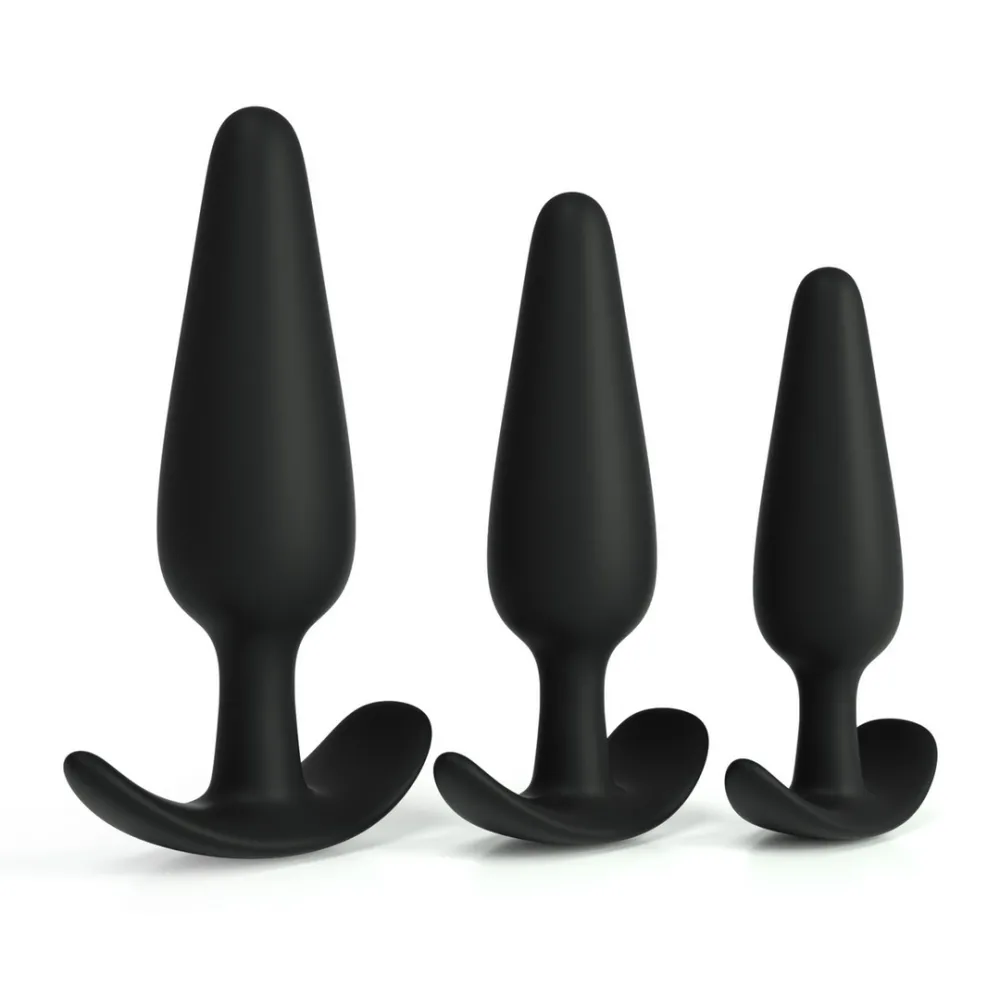 Tic Tac Toe - Anale Plug Trainingsset - Zwart