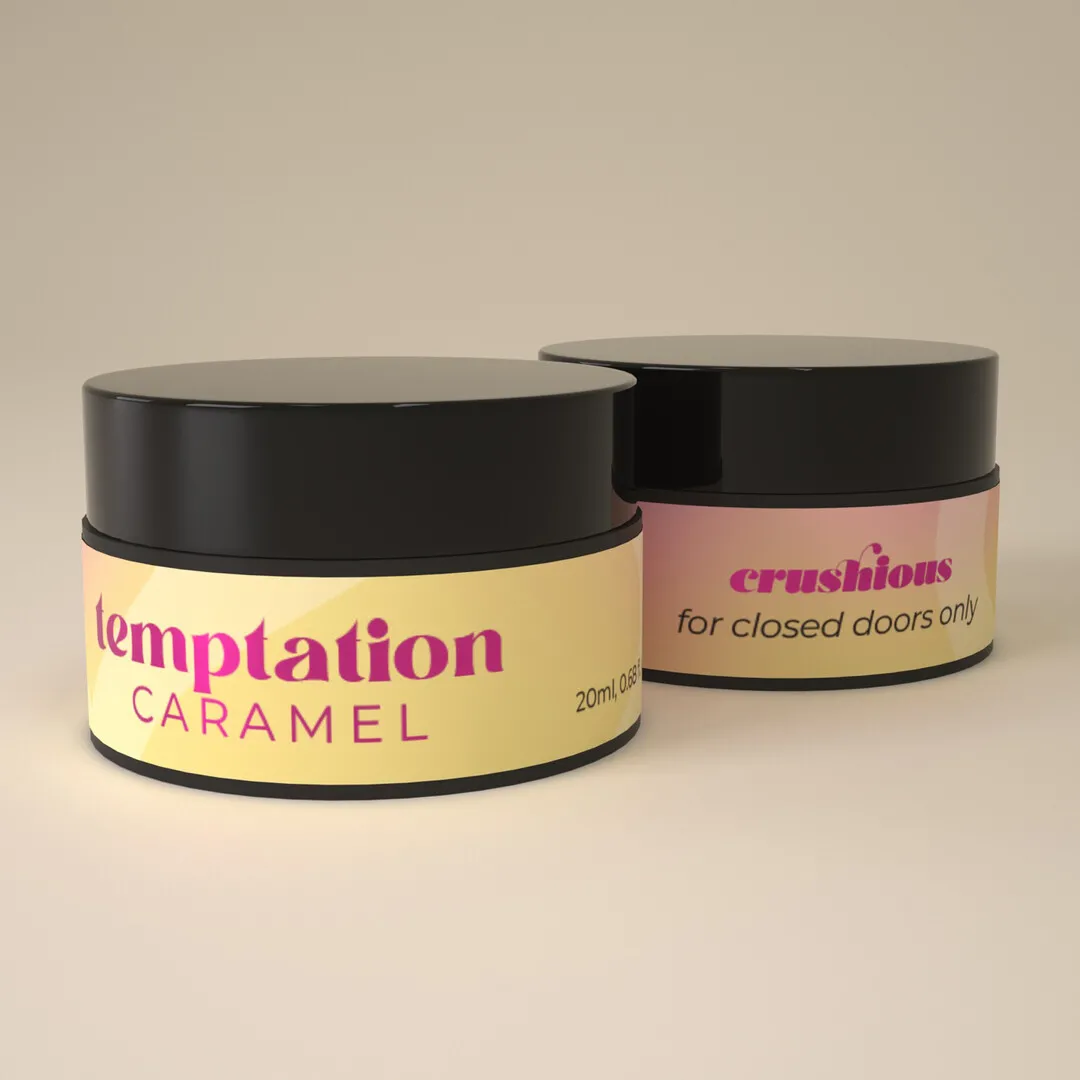 Temptation - Massage Candle with Pheromones and Toffee Caramel Aroma - 0.68 fl oz / 20 ml