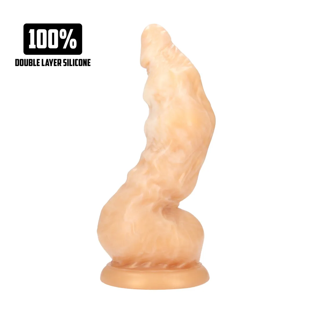 Gouden Alien Indringer - Siliconen Dildo - Goud