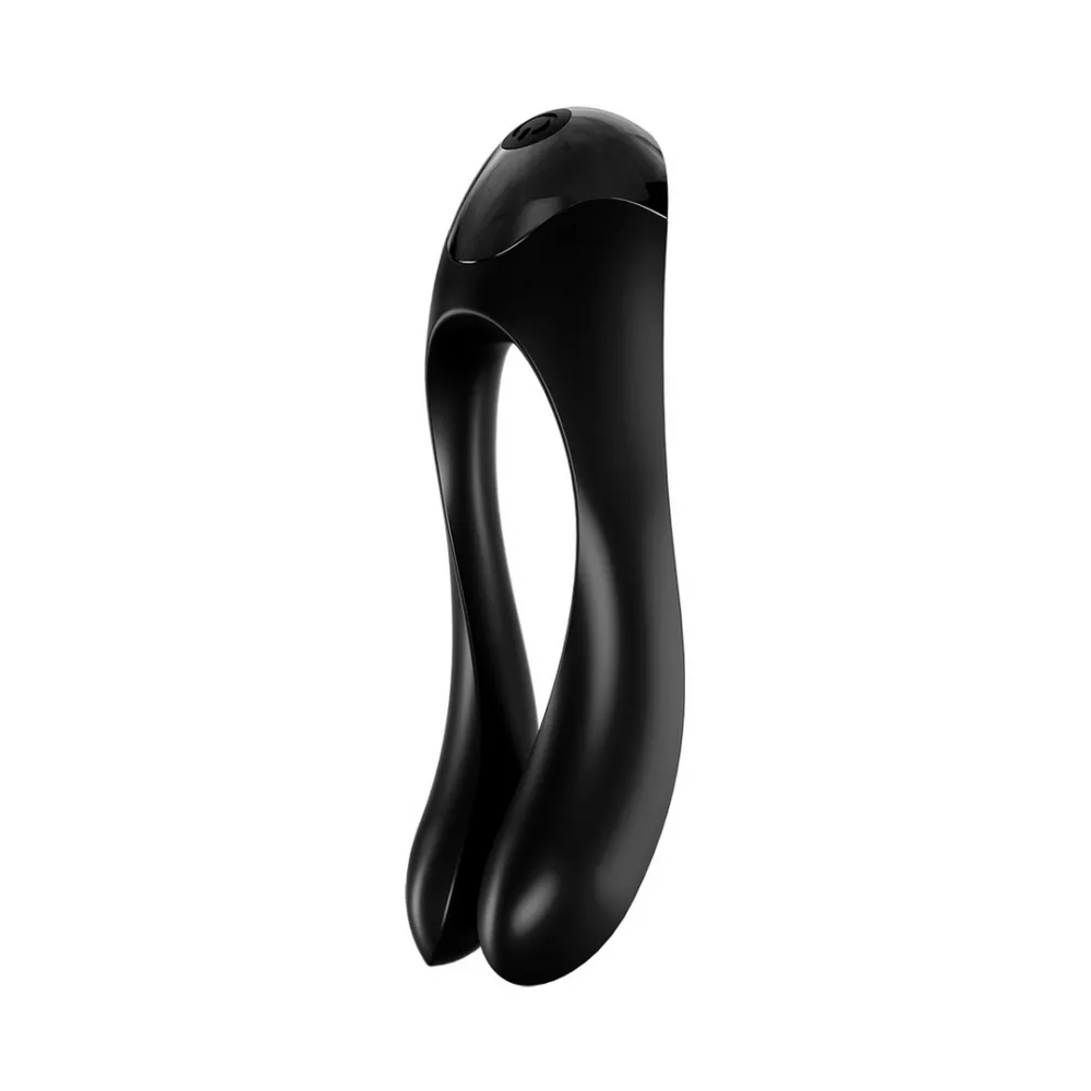 Candy Cane - Vinger Vibrator voor Intieme Zones - Zwart