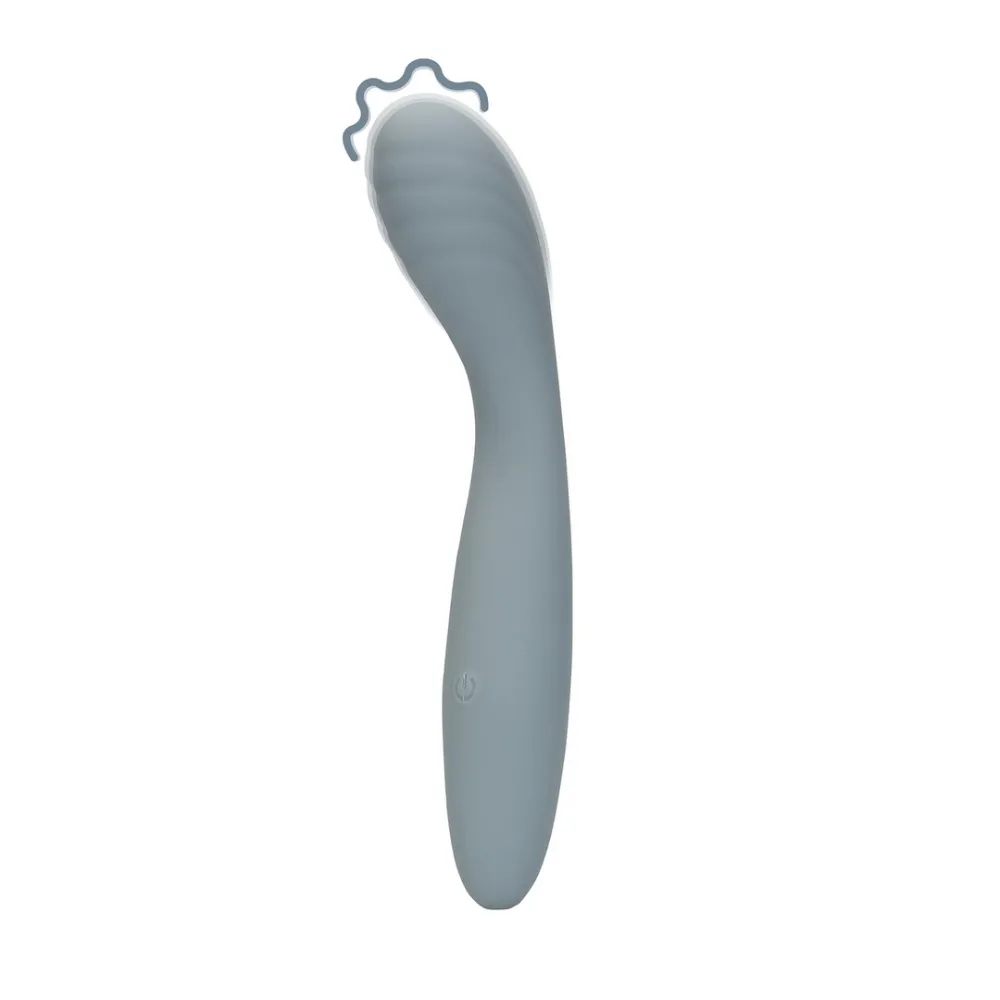 Ultra Soft Silicone G-Spot Vibrator - Basalt Grijs