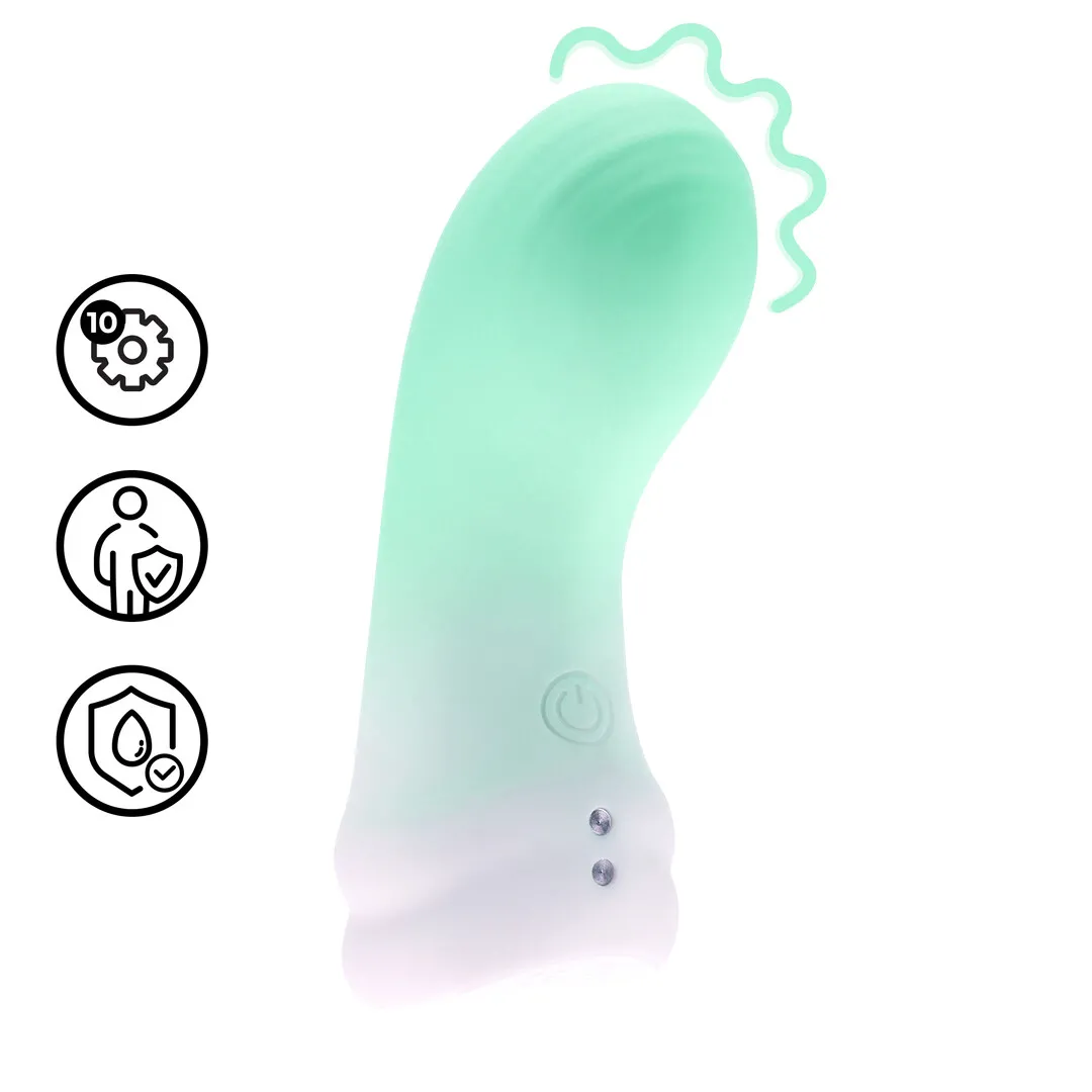 Zachte Vinger Vibrator - Misty Green