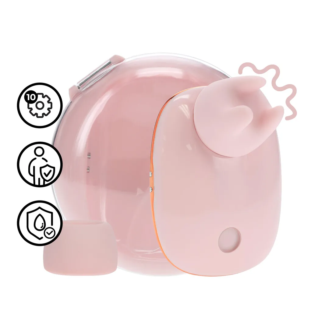 Dreamsicle - Compact AirTap Vibrator met Twee Hoofdaccessoires - Roze