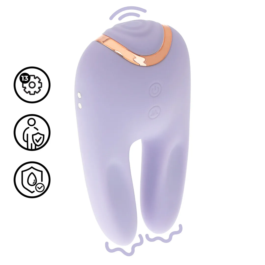 Bonnie - Dubbelzijdige Tapping Vibrator - Lavendel