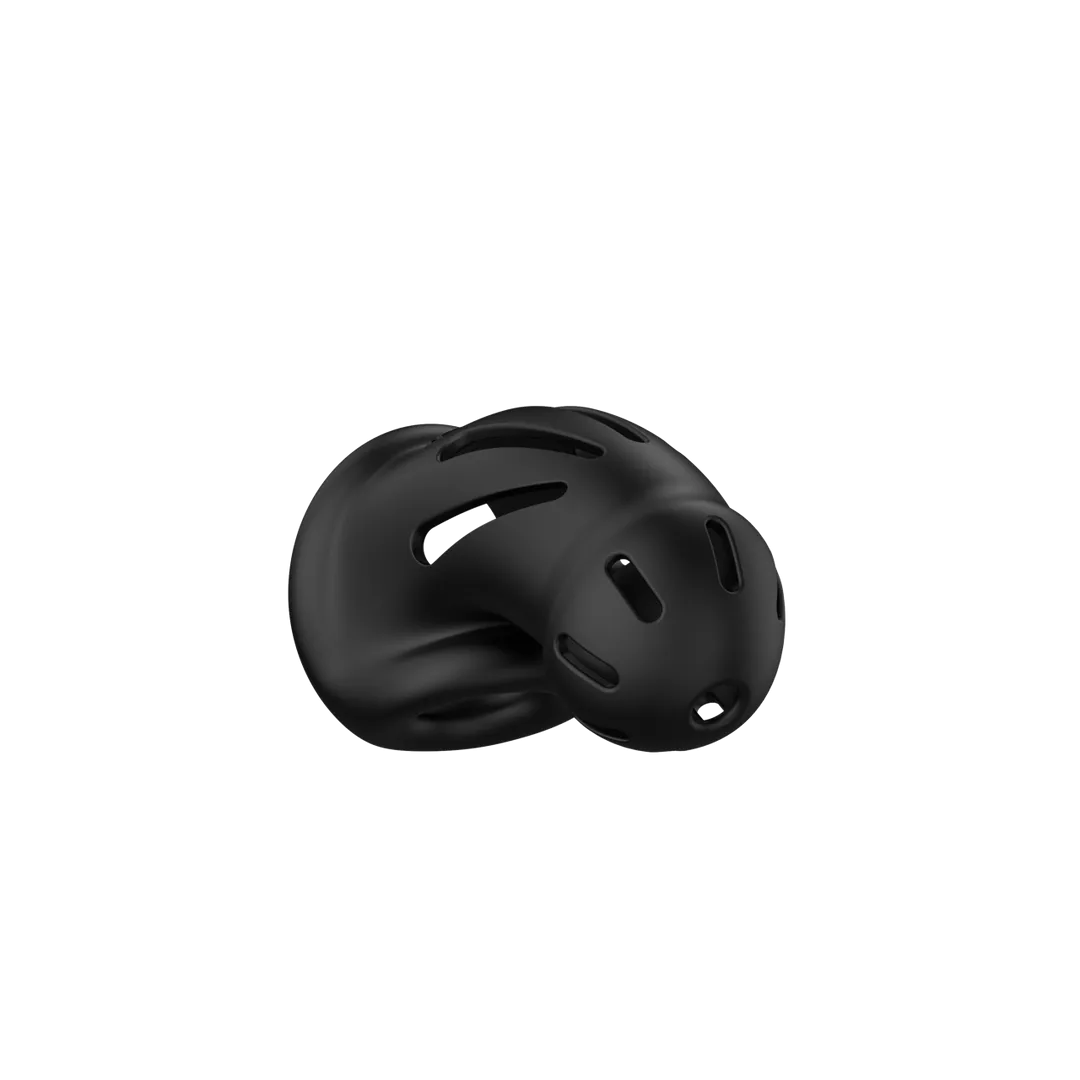 Model 27 - Ultra Soft Silicone Chastity Cage - Zwart