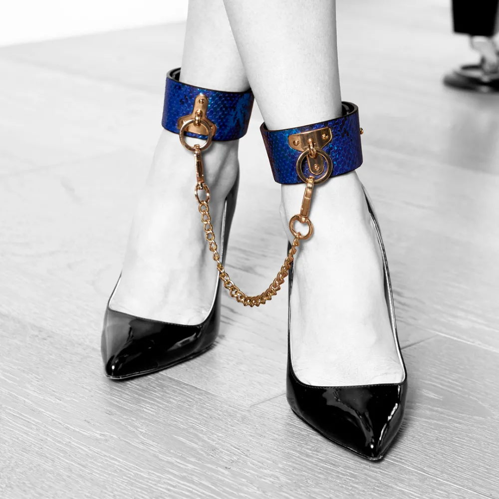 Florence Collectie - Beenmanchetten - Blauw