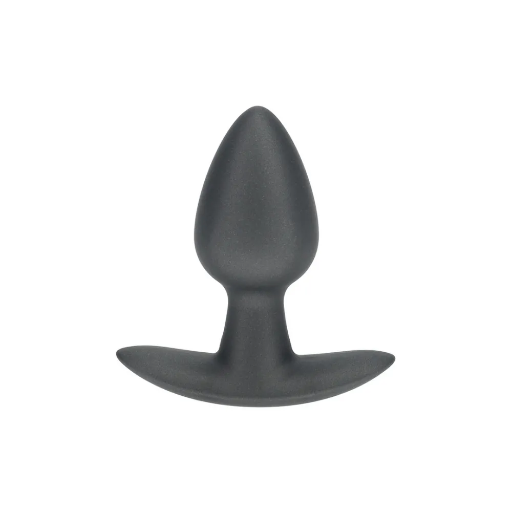 Zachte Siliconen Anale Plug - Klein - 2,6 / 6,5 cm - Gunmetal