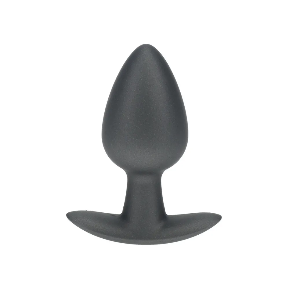 Zachte Siliconen Anale Plug - Medium - 3,1 / 7,9 cm - Gunmetal