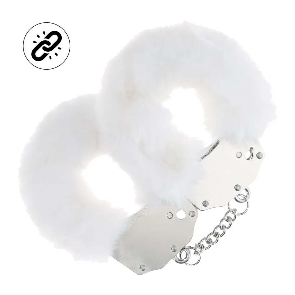 Zware Fluffy Handboeien - Wit