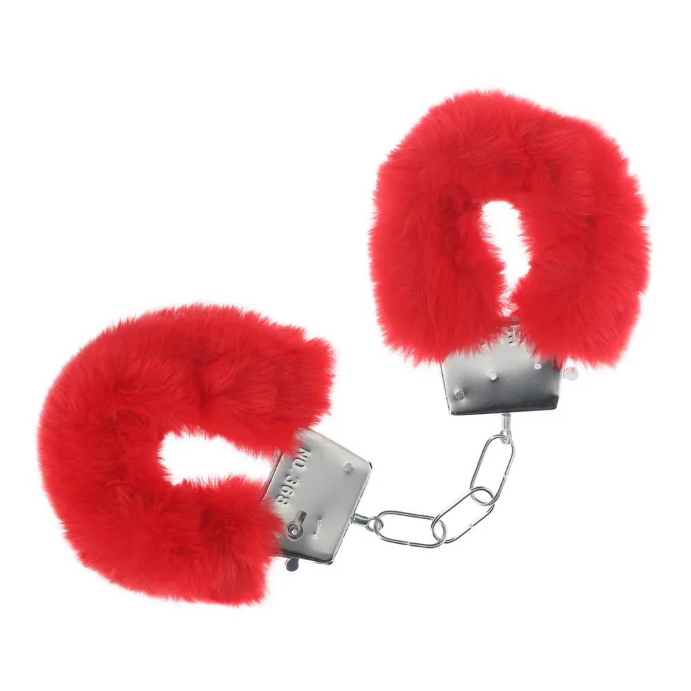 Classic Fluffy Handboeien - Rood
