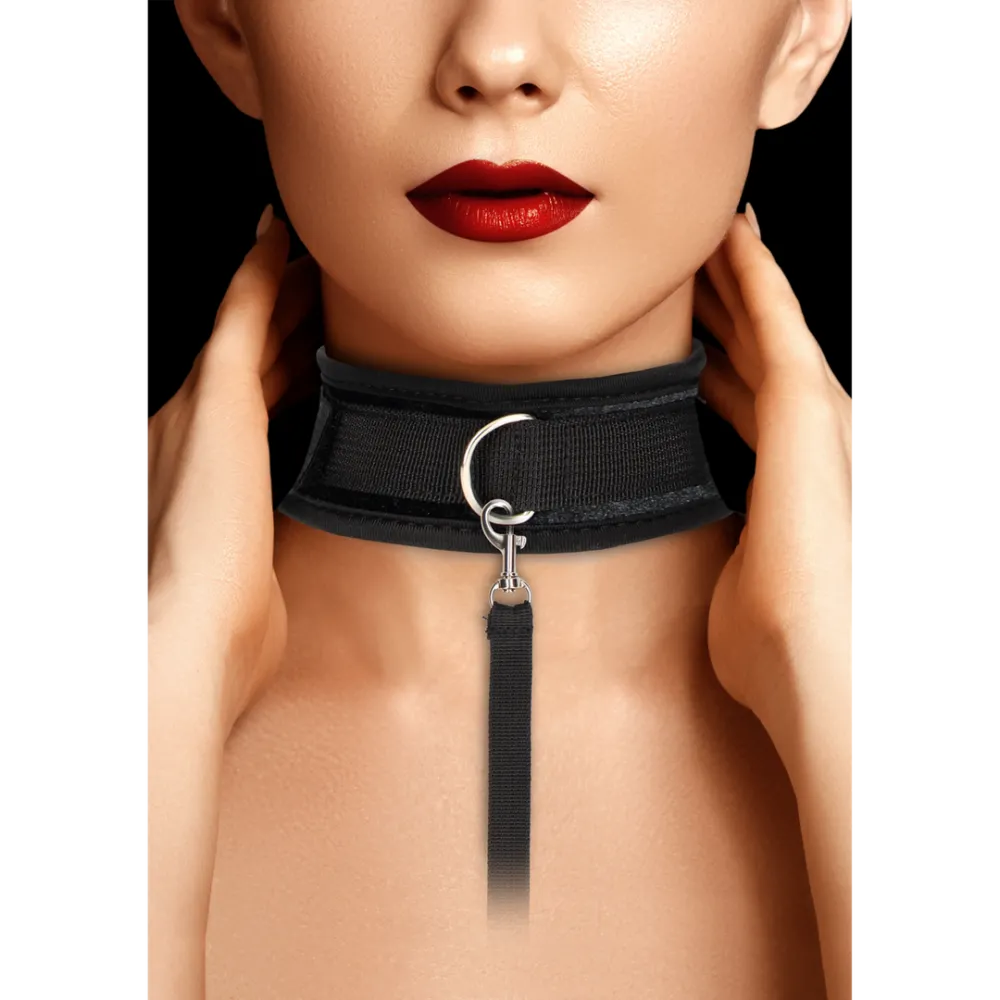 Velvet Verstelbare Halsband met Lijn