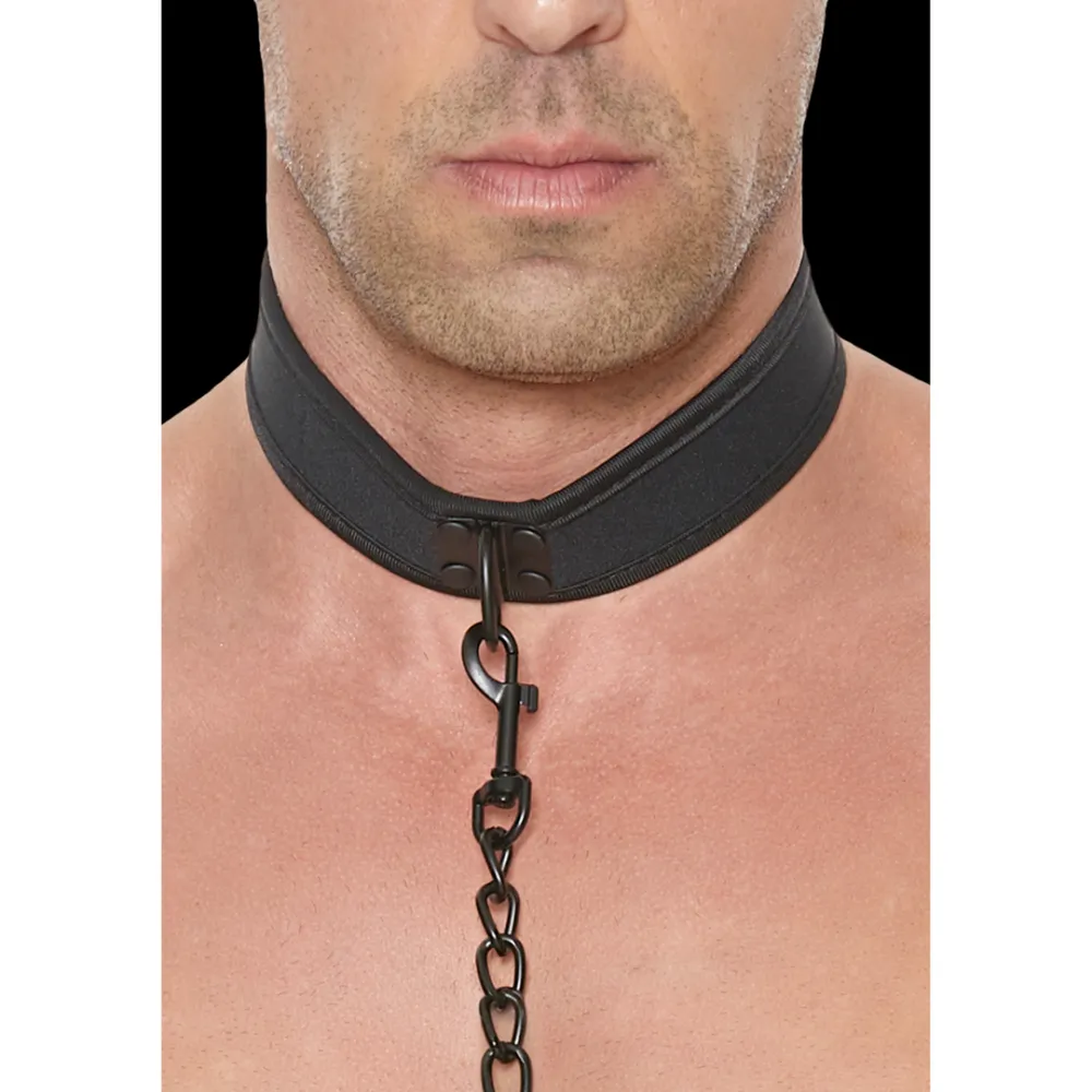 Neopreen Halsband met Leash