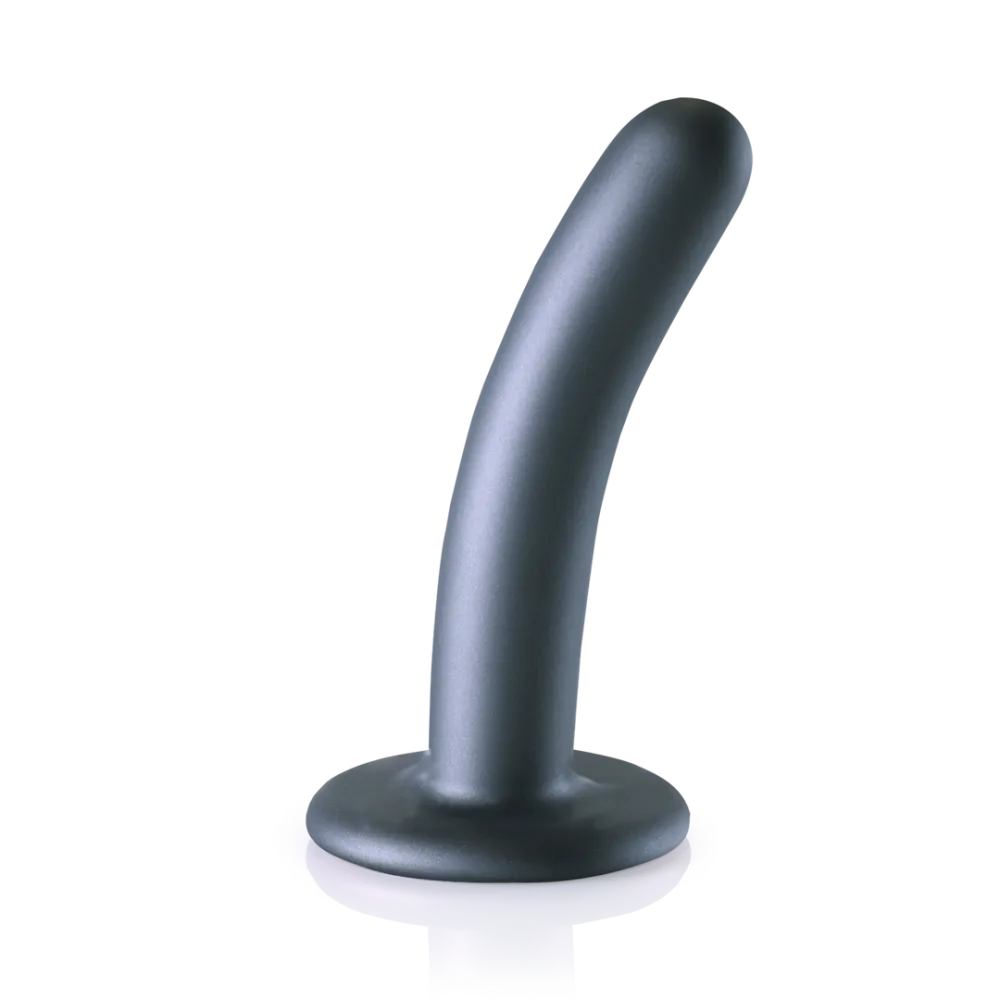 Zachte Siliconen G-Spot Dildo - 5'' / 12 cm - Gunmetal