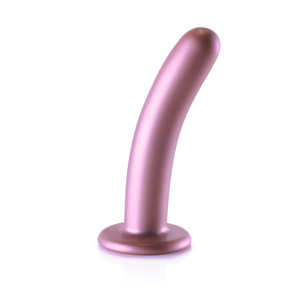 Glad Silicone G-Spot Dildo - 6'' / 14,5 cm - Rose Gold
