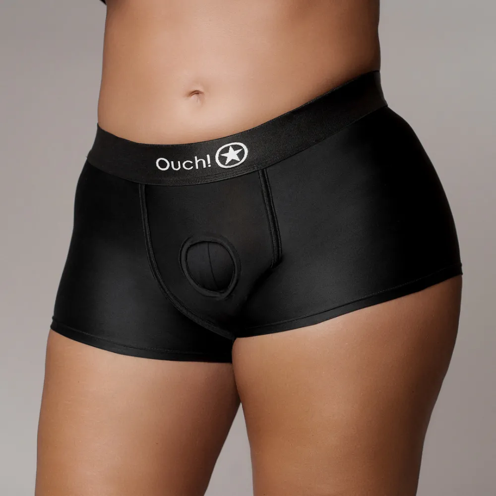 Vibrerende Strap-on Boxer - XL/XXL - Zwart