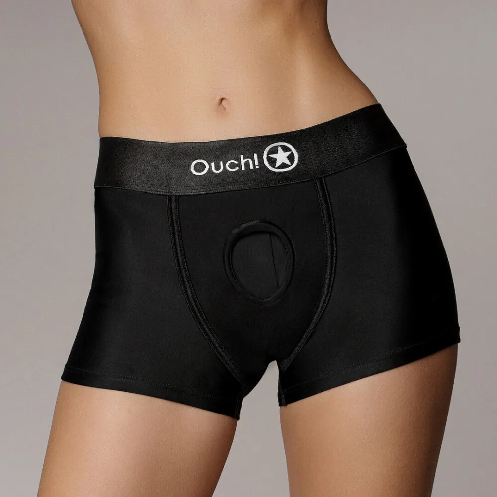 Vibrerende Strap-on Boxer - XS/S - Zwart