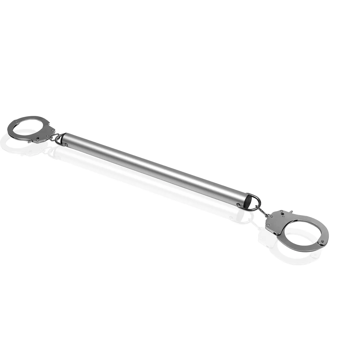 Spreader Bar met Hand- of Enkelboeien - Zilver