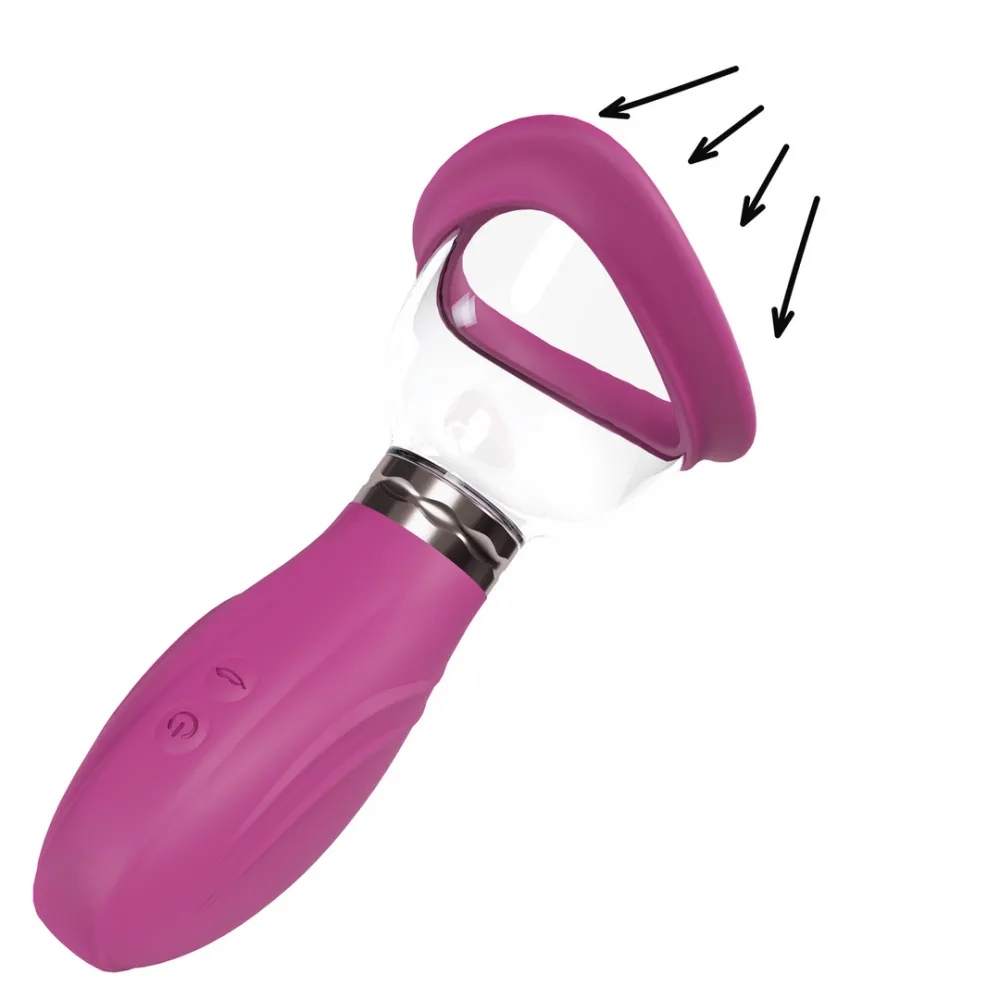 Heerlijke - Oplaadbare Vulva en Borst Pomp - Roze