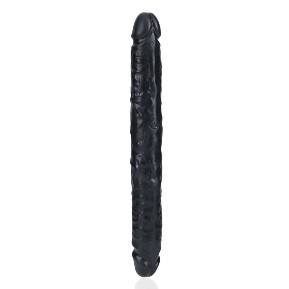 Slim Double Ended Dong 12 / 30,5 cm - Zwart