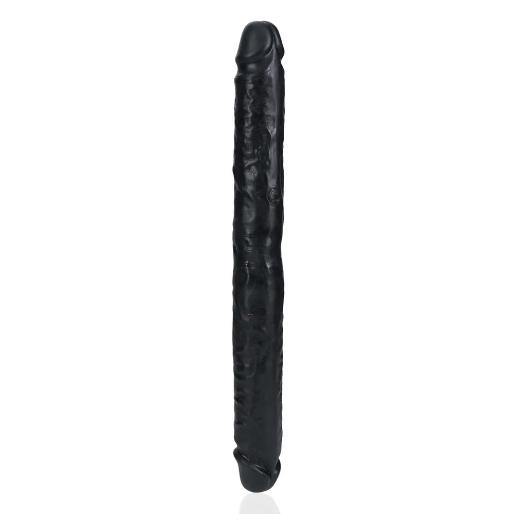 Slim Double Ended Dong 14 / 35,6 cm - Zwart